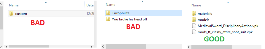 folder layout example